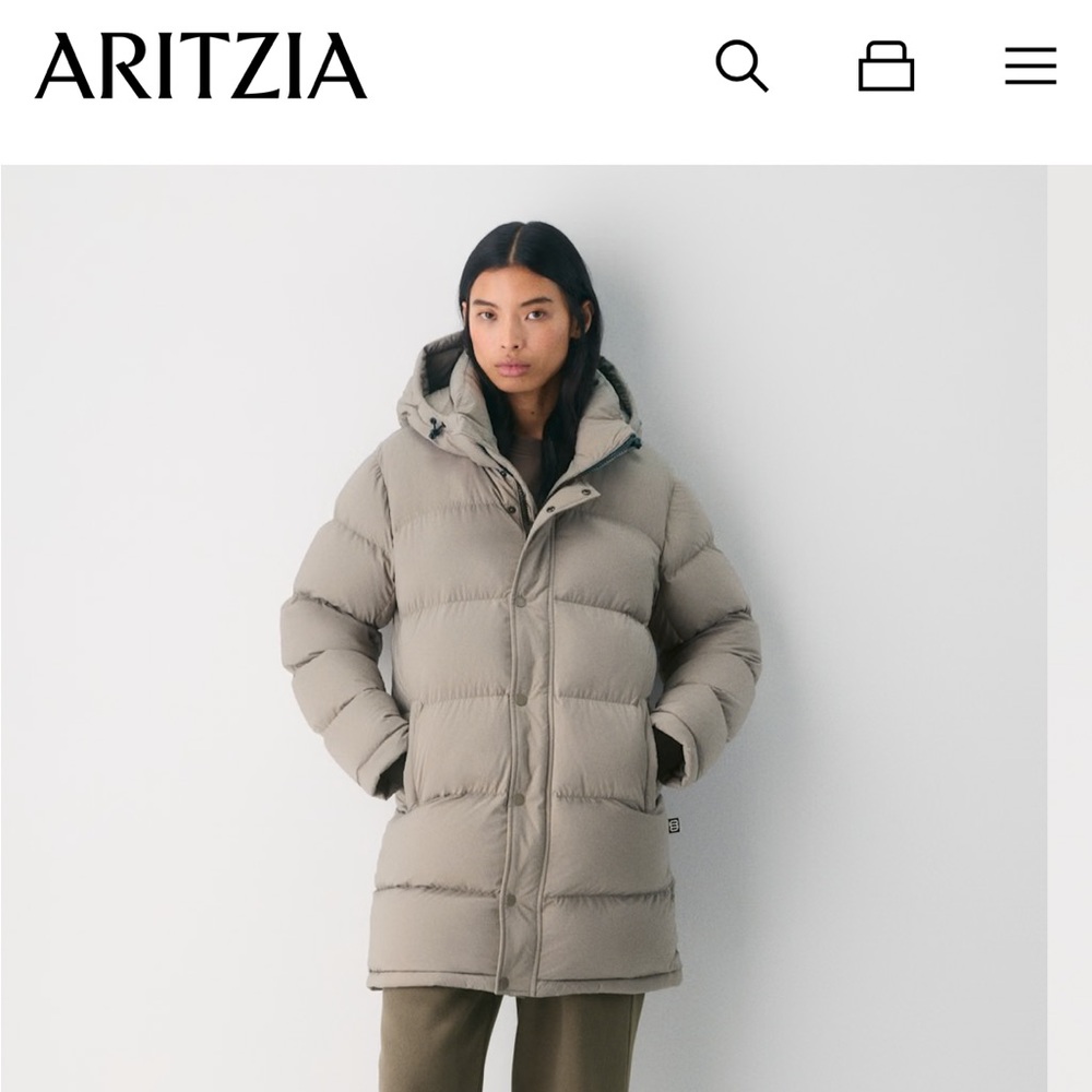 Aritzia Super Puff mid-cliMATTE